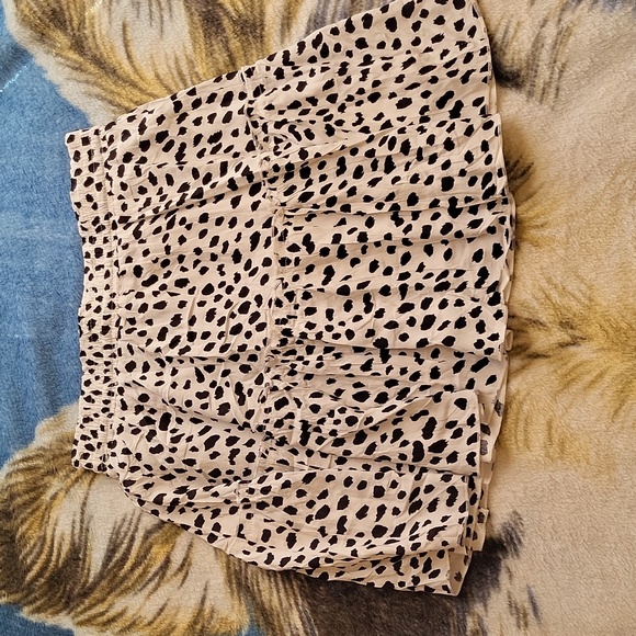 Alelly Dalmatian Print Tiered Short Skirt Large - Picture 3 of 6
